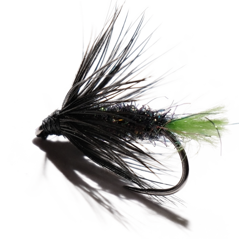 Black Green Tag Wet Fly