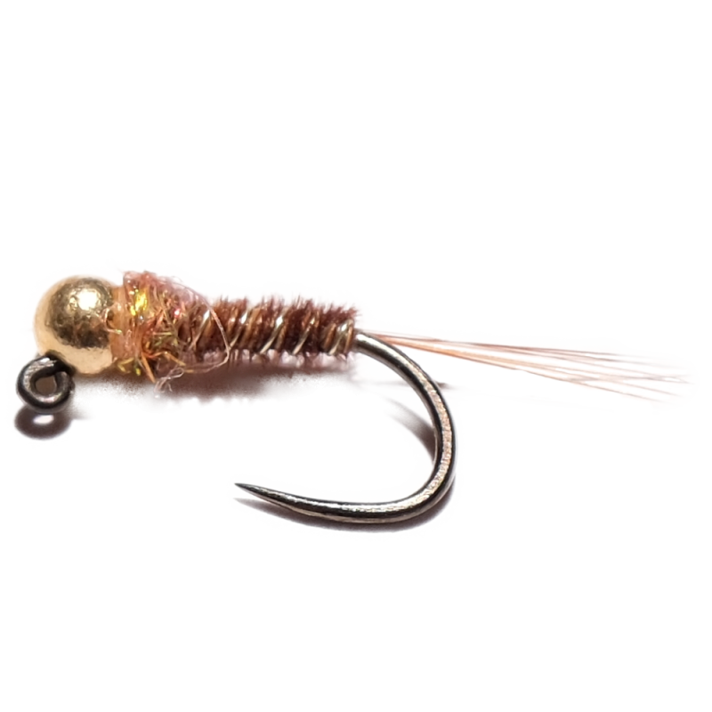 Brown Nymph with Copper Dubbing